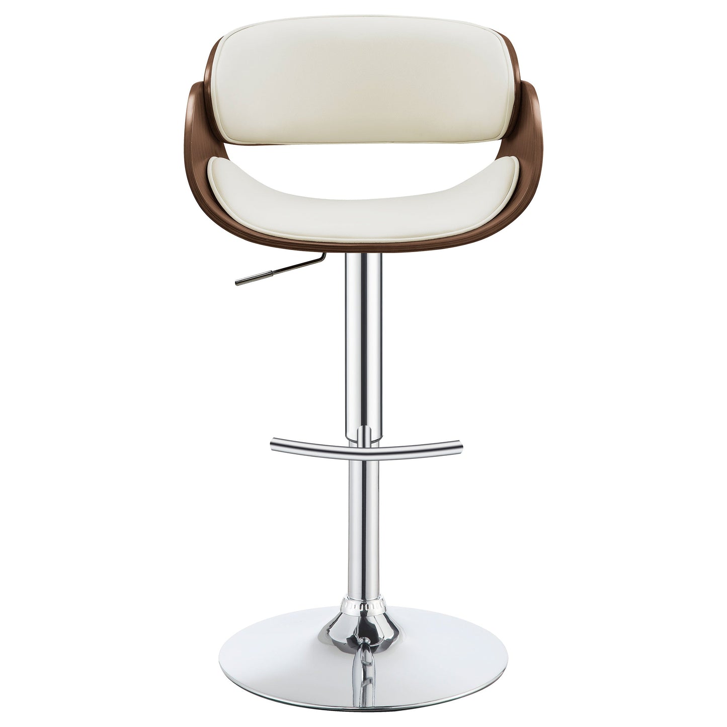 Dana AdjusTable Bar Stool Ecru and Chrome