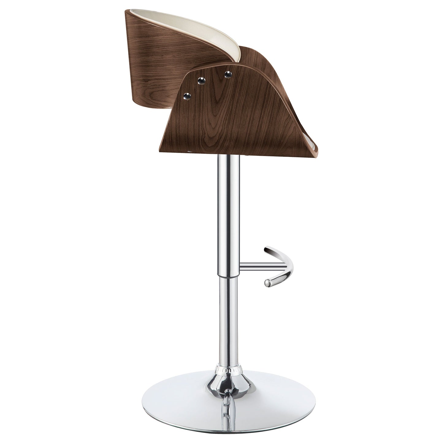 Dana AdjusTable Bar Stool Ecru and Chrome