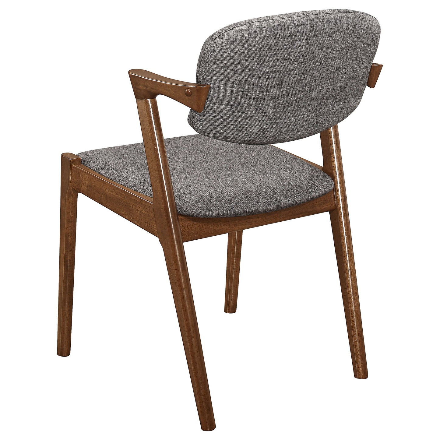 Malone Dining Side Chairs Grey and Dark Walnut (Set of 2)