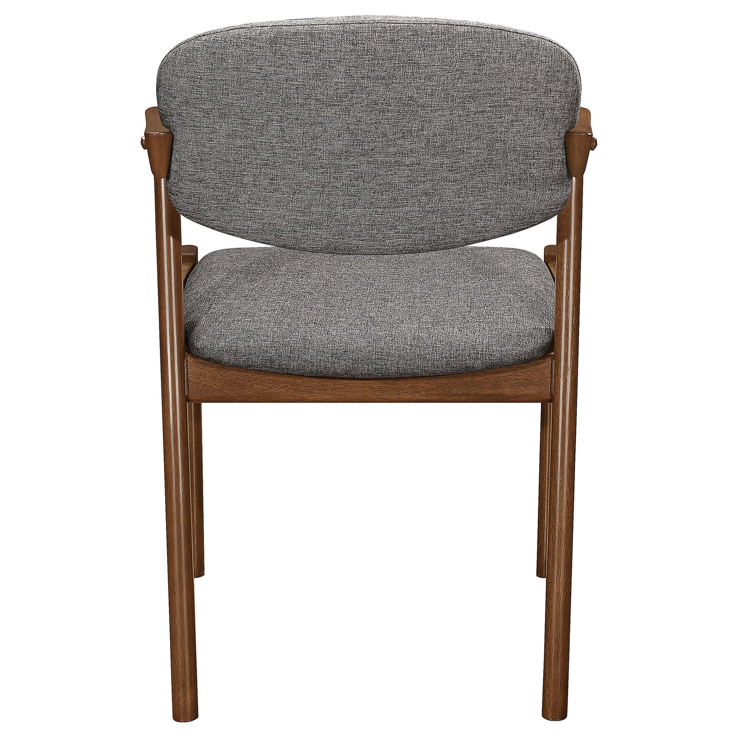 Malone Dining Side Chairs Grey and Dark Walnut (Set of 2)