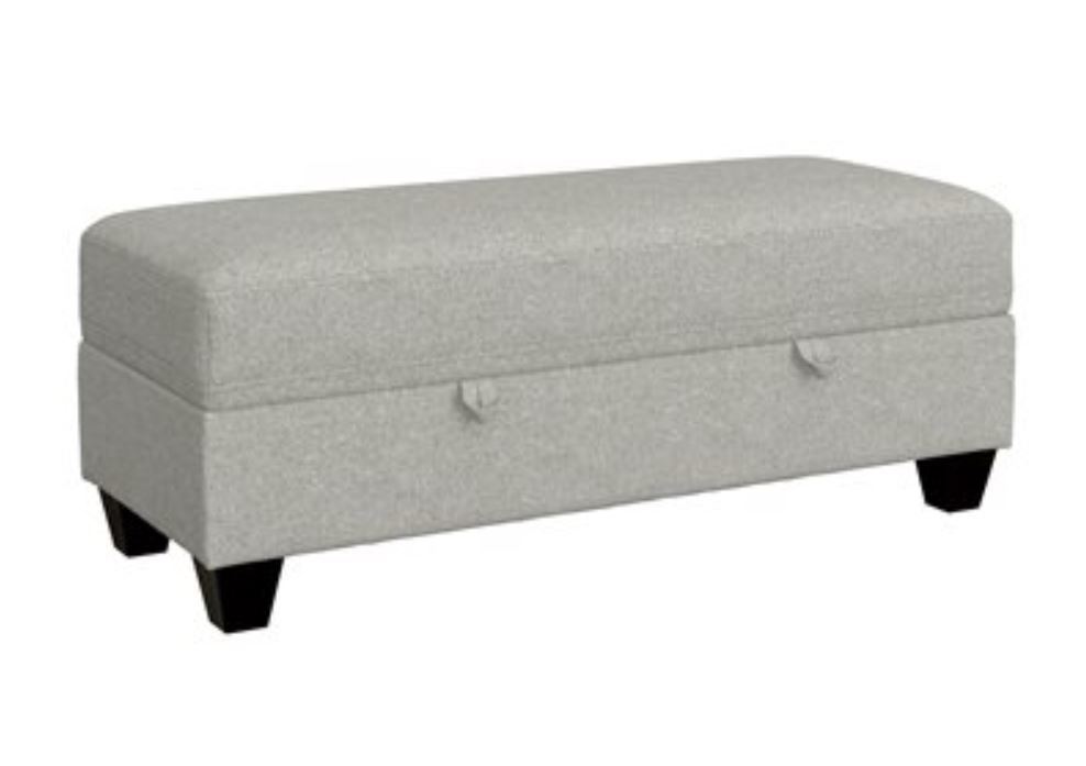 DAWSON STORAGE OTTOMAN GREY
