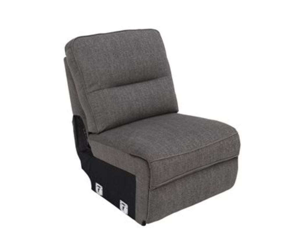 ALBERTA ARMLESS CHAIR-GREY