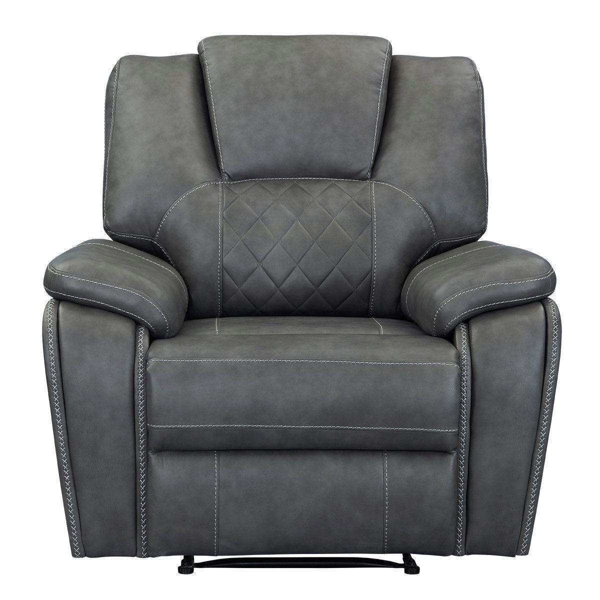 Diamante Recliner - Grey