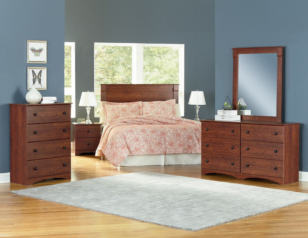 11000 SERIES - TWIN BOOKCASE HEADBOARD (CINNAMON FRUITWOOD)