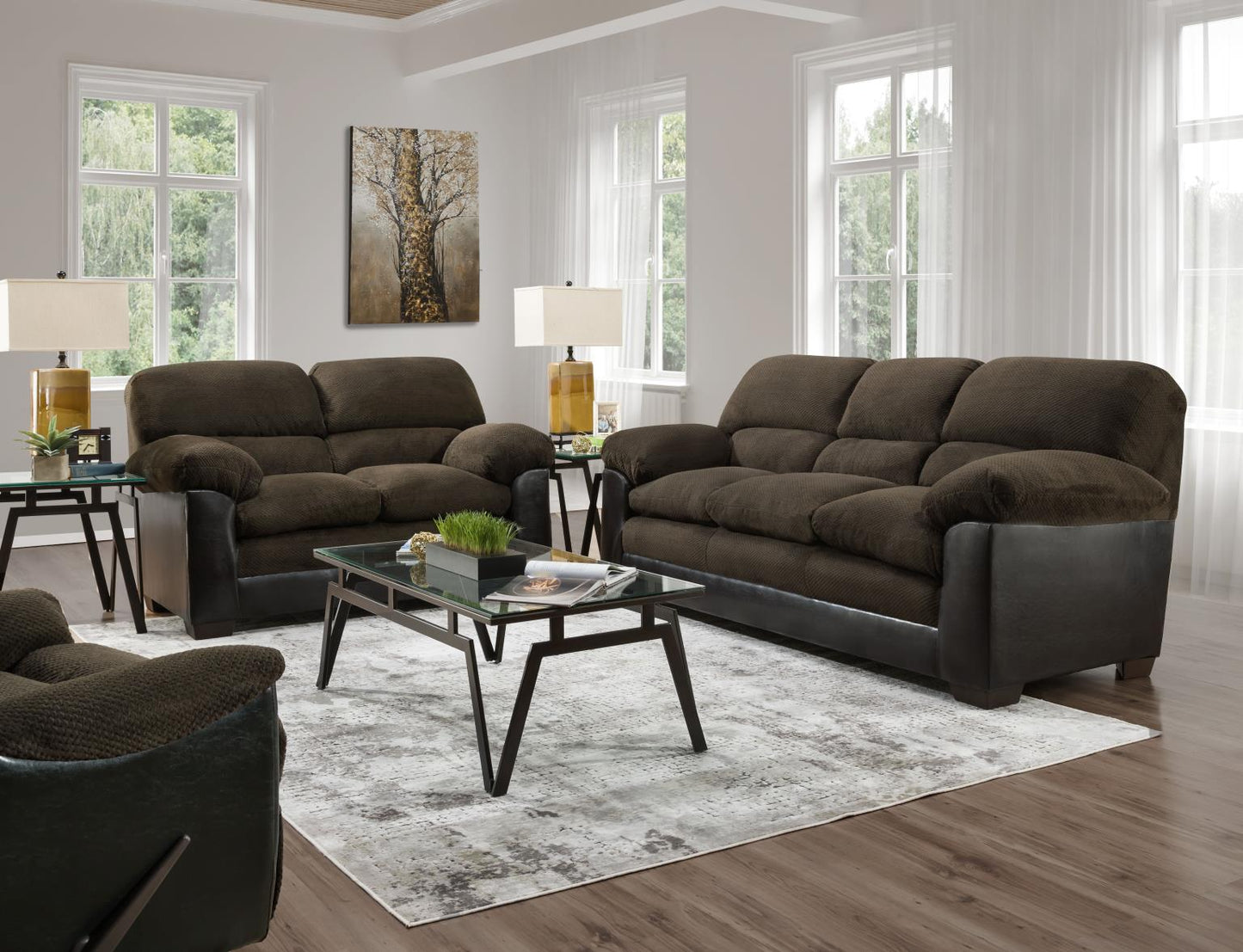 Percy Chocolate Sofa