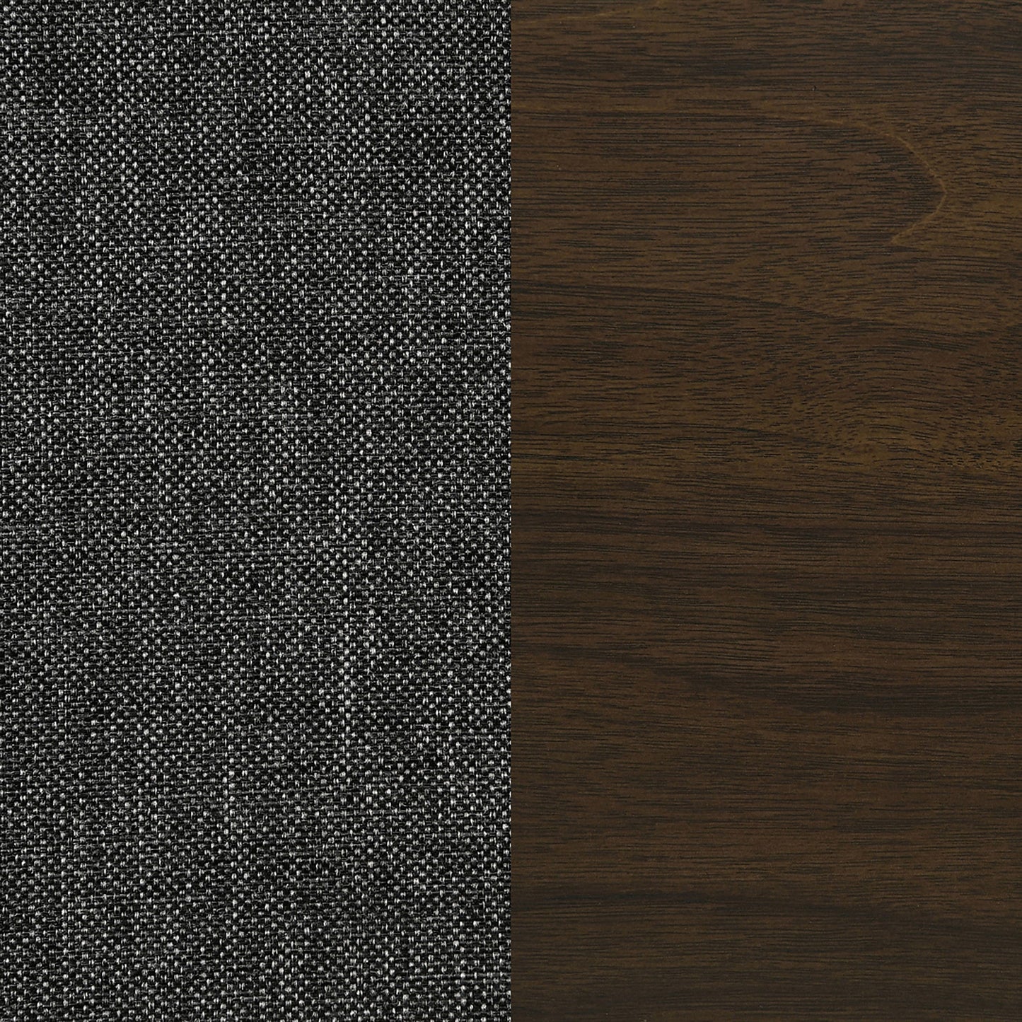 Wes Upholstered Side Chair (Set of 2) Grey and Dark Walnut