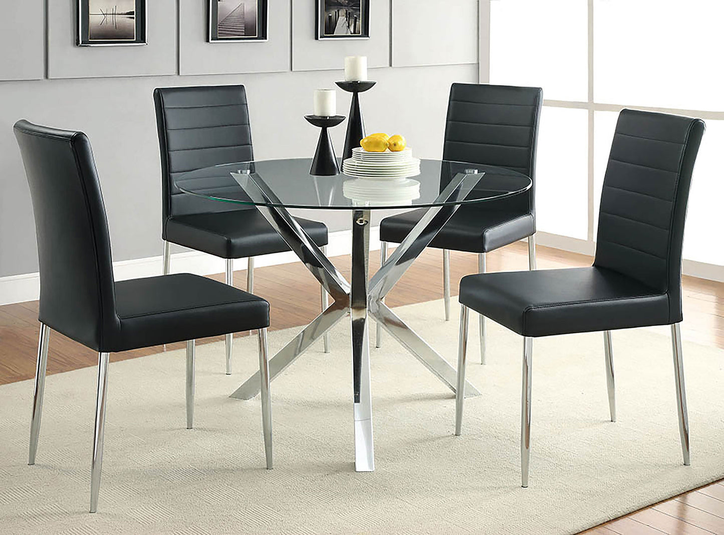 Maston Upholstered Dining Chairs Black (Set of 4)