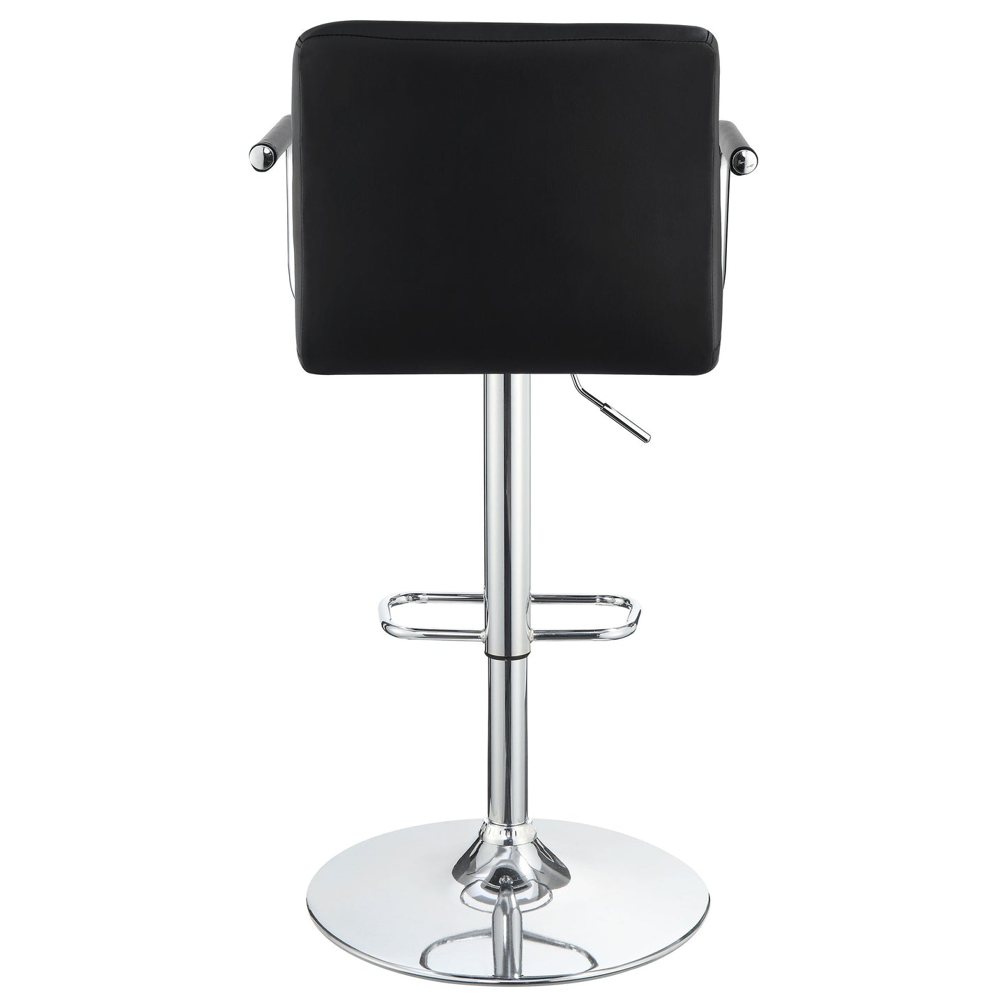 Palomar AdjusTable Height Bar Stool Black and Chrome