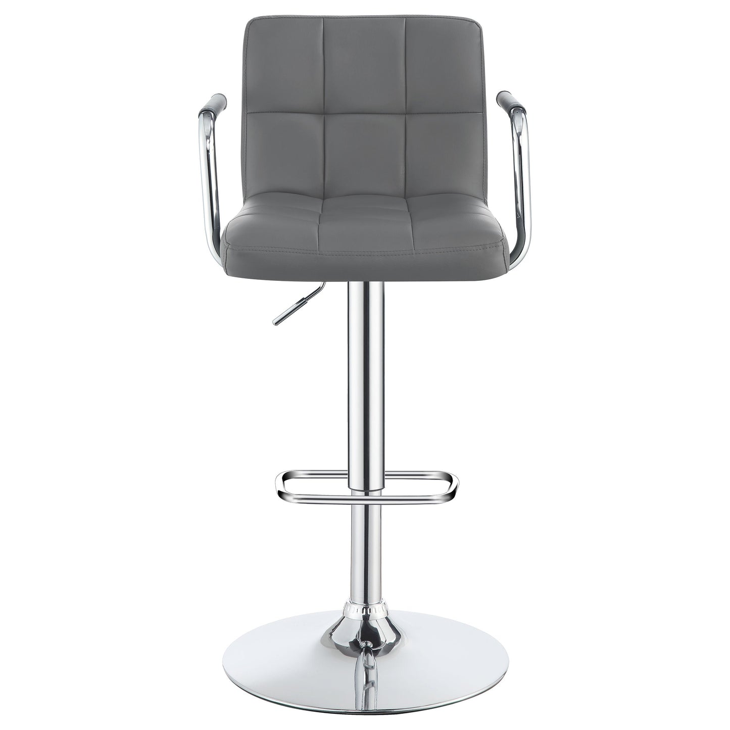 Palomar AdjusTable Height Bar Stool Grey and Chrome