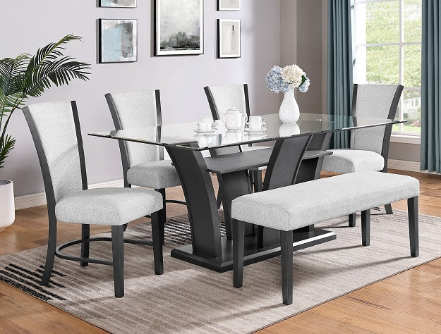 CAMEILA DOVE DINING TABLE BASE