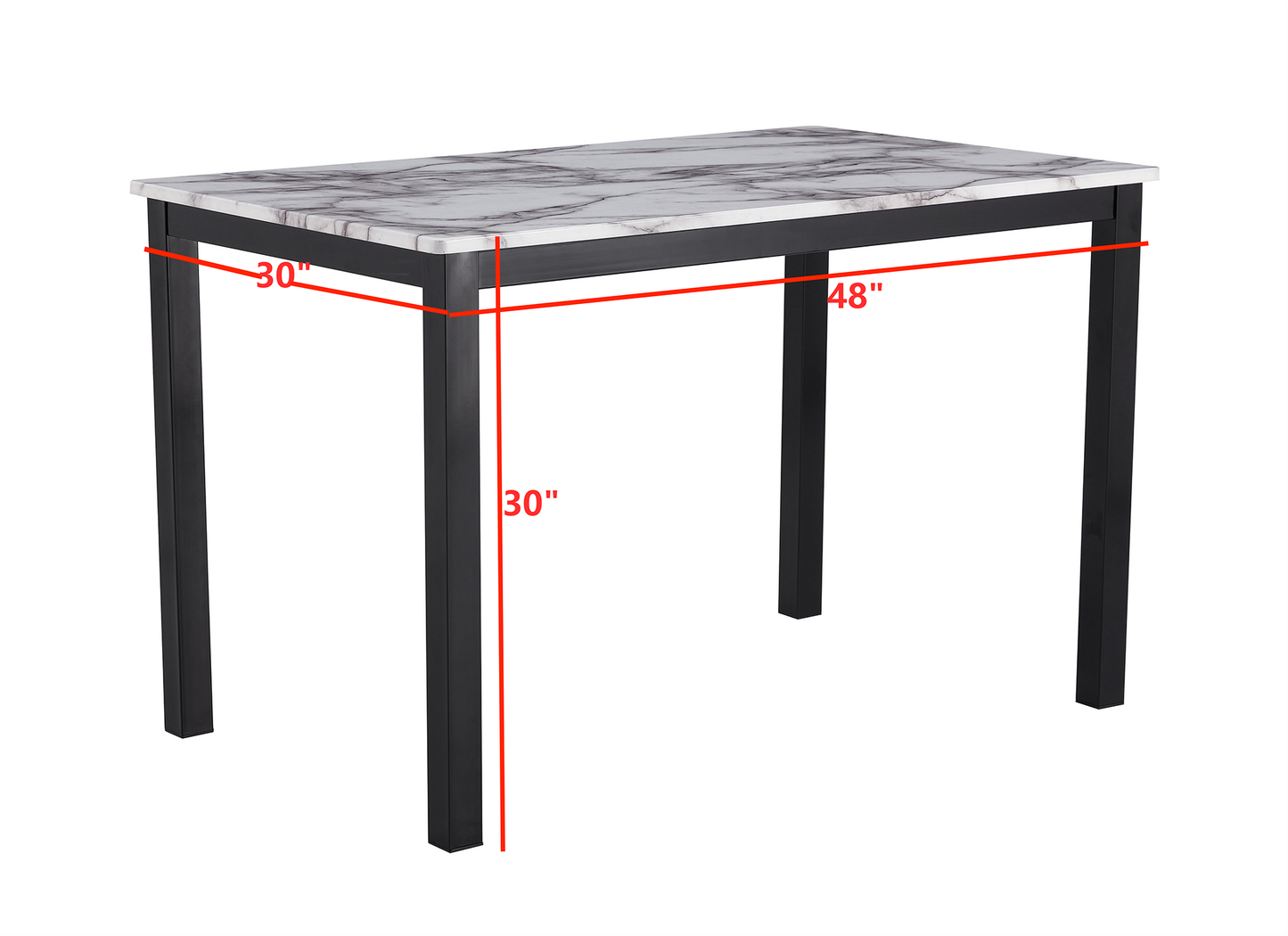 AIDEN 5-PK DINETTE WHITE