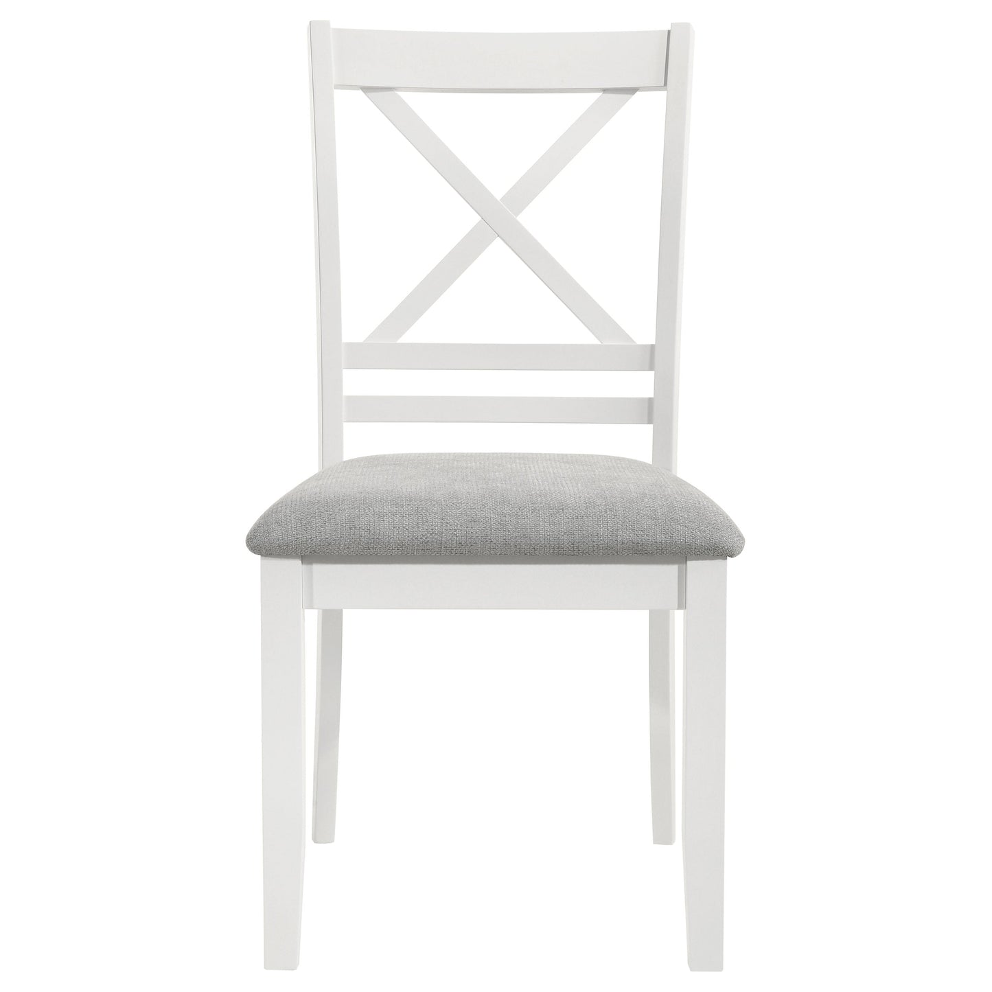 Hollis Cross Back Wood Dining Side Chair White