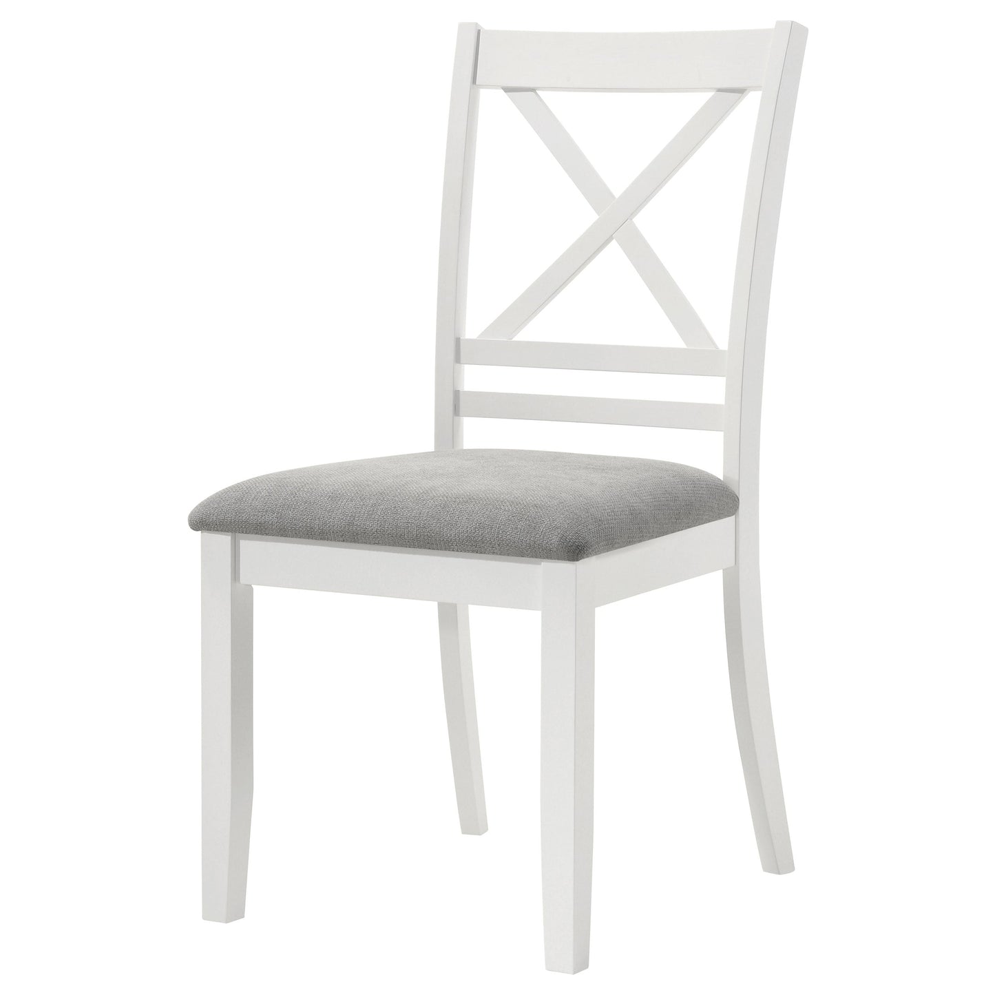Hollis Cross Back Wood Dining Side Chair White