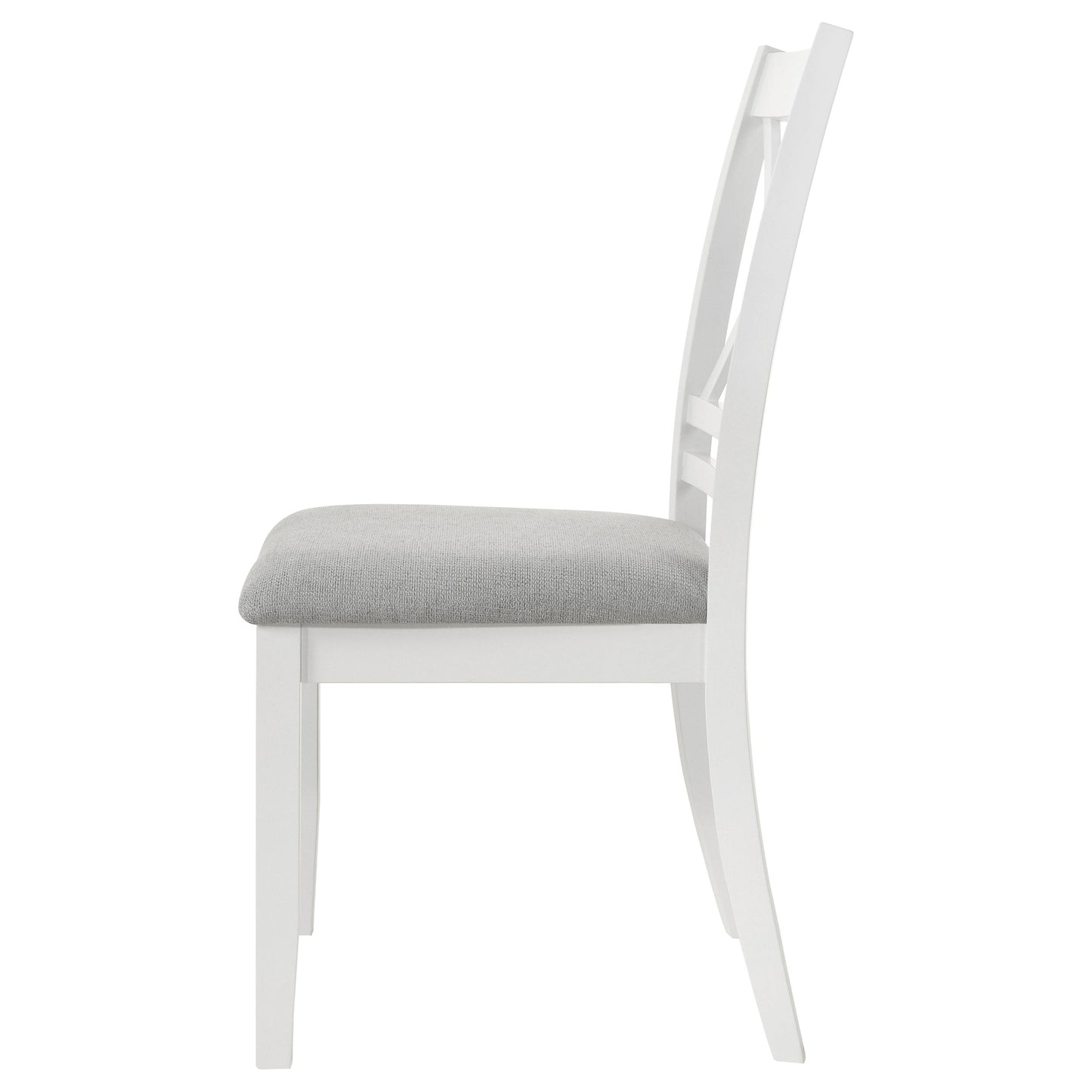 Hollis Cross Back Wood Dining Side Chair White