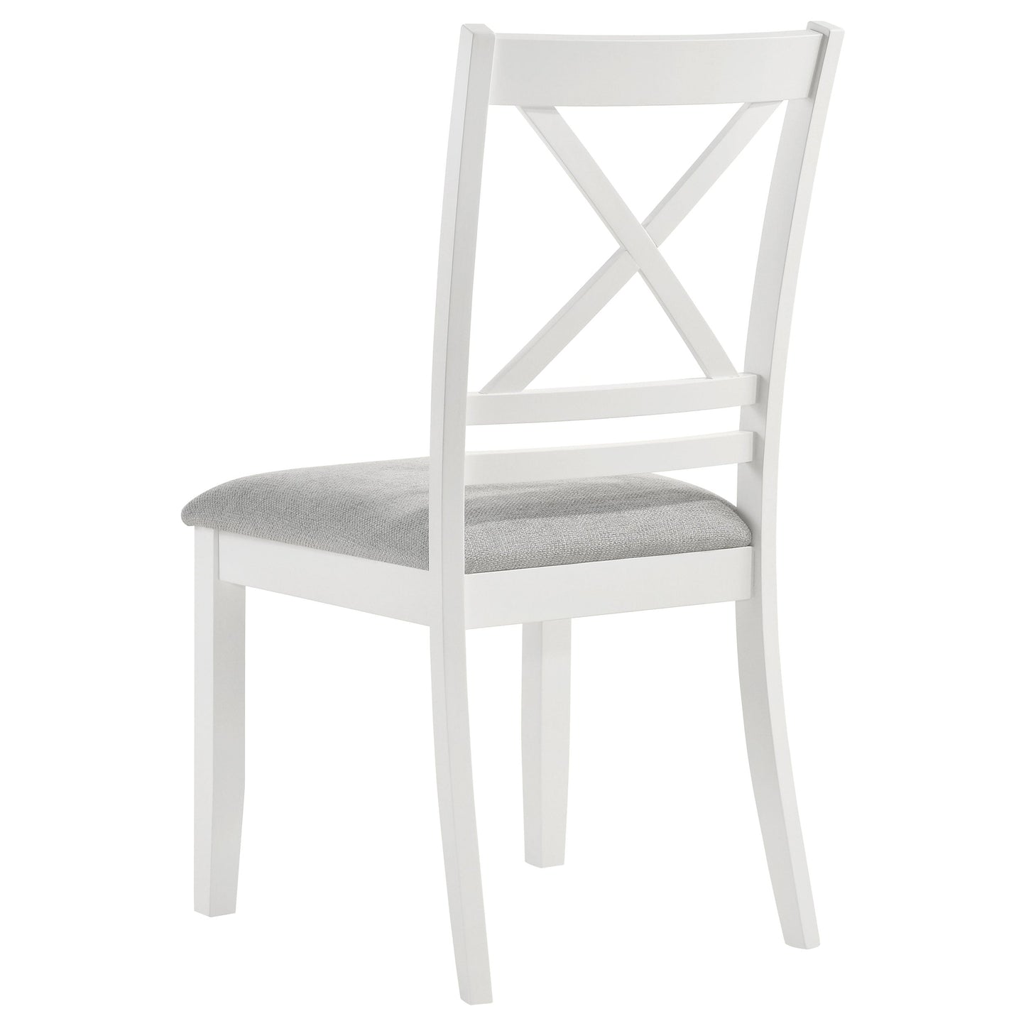 Hollis Cross Back Wood Dining Side Chair White