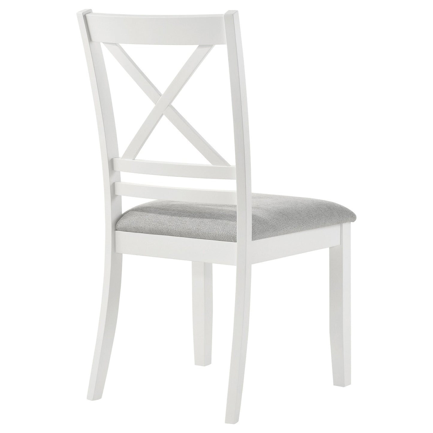 Hollis Cross Back Wood Dining Side Chair White