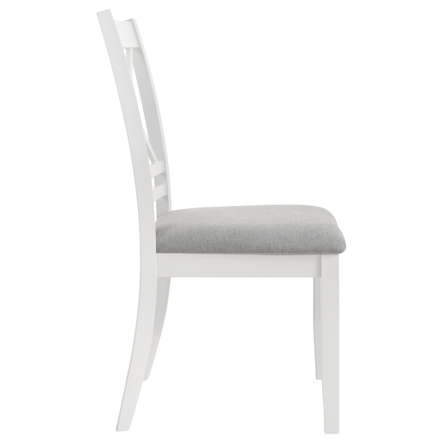 Hollis Cross Back Wood Dining Side Chair White