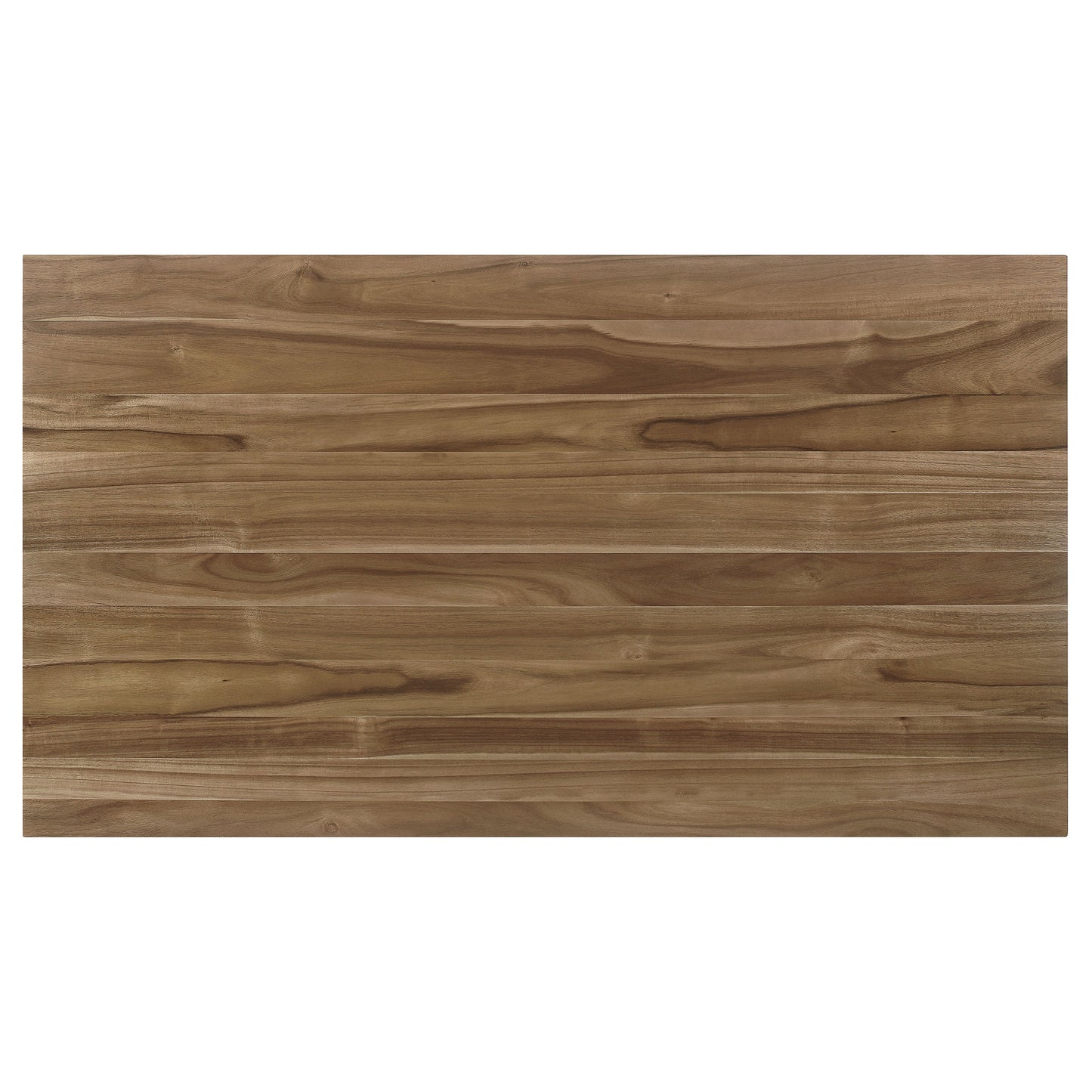 Anwar Rectangular Wood Dining Table Natural Acacia and Off White