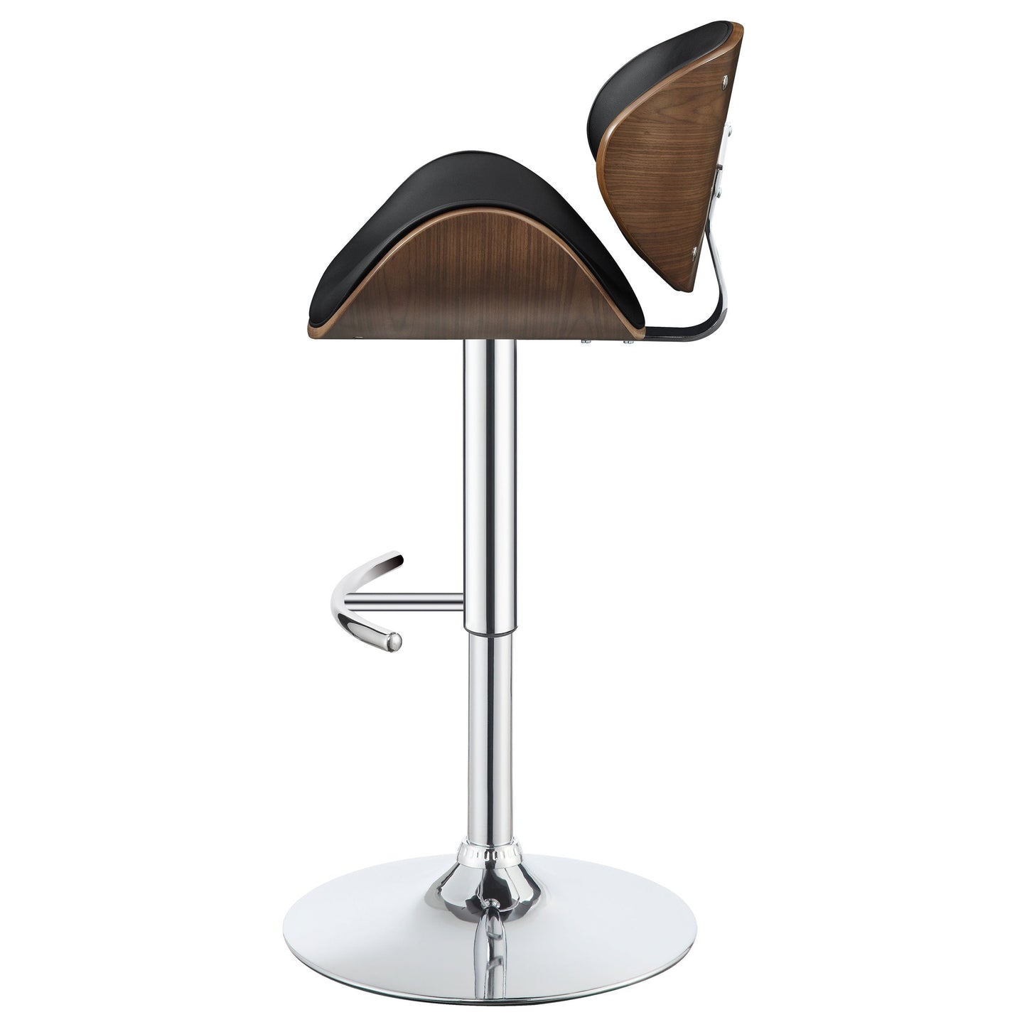 Harris AdjusTable Bar Stool Black and Chrome