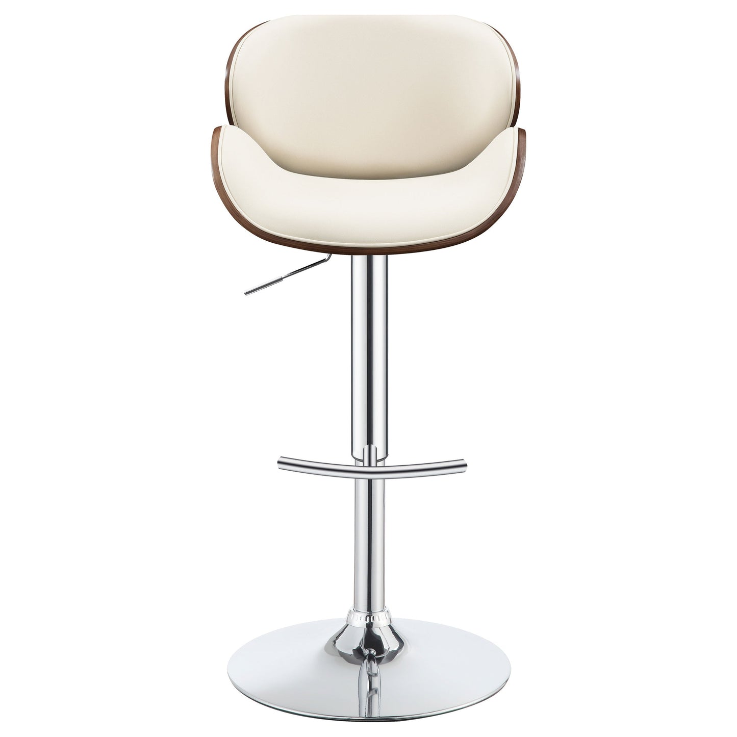 Harris AdjusTable Bar Stool Ecru and Chrome