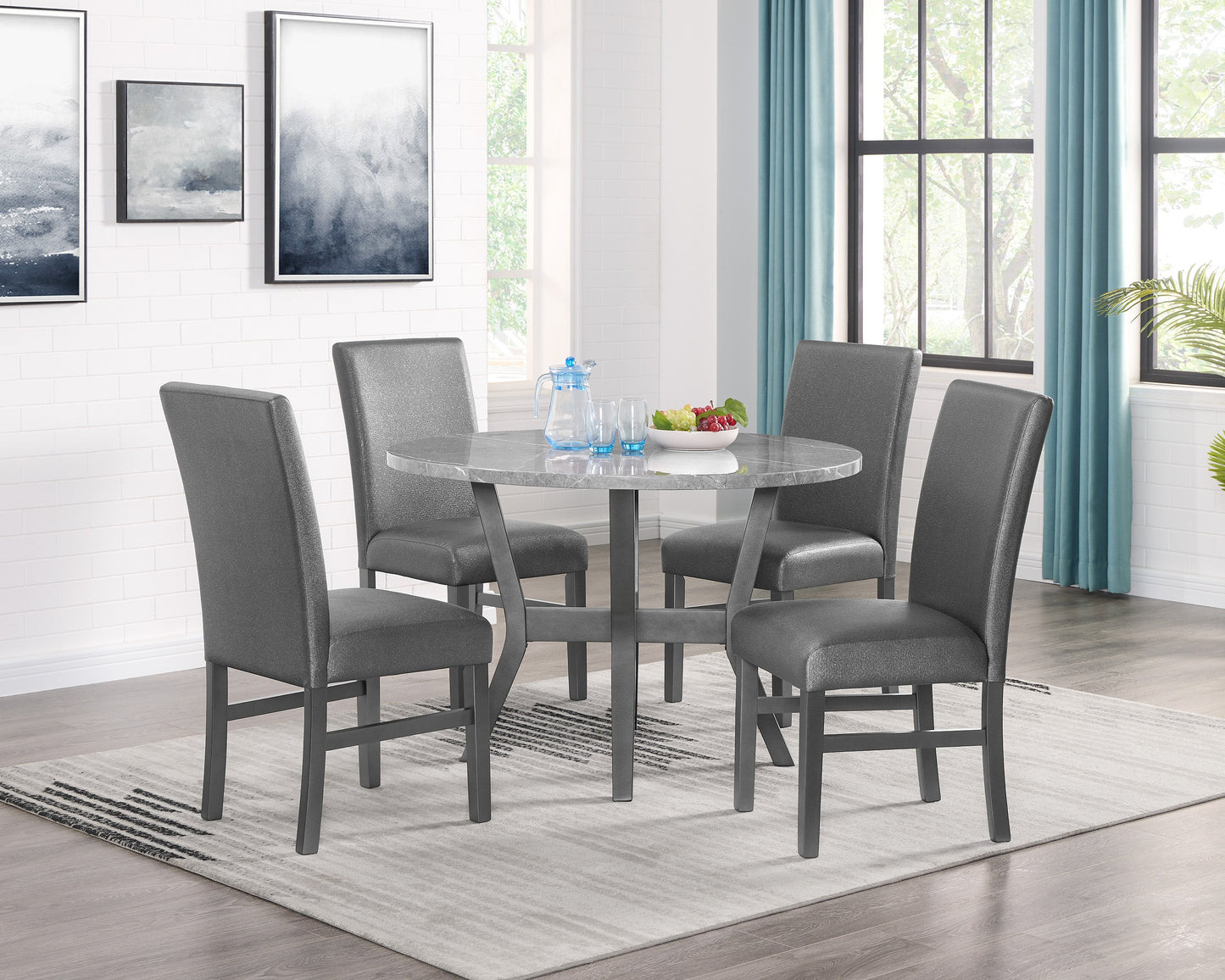 JUDSON GREY 5-PK DINING TABLE SET