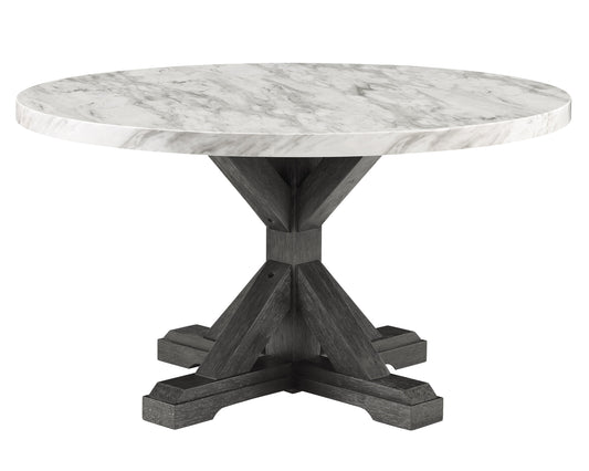 VANCE FAUX MARBLE DINING TABLE