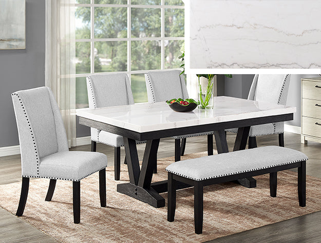 VARLEY GENUINE MARBLE DINING TBL