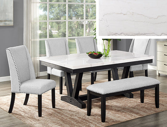 VARLEY GENUINE MARBLE DINING TBL