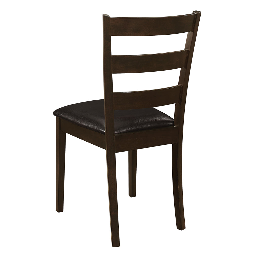 Guillen 5-piece Dining Set with Bench Cappuccino and Dark Brown