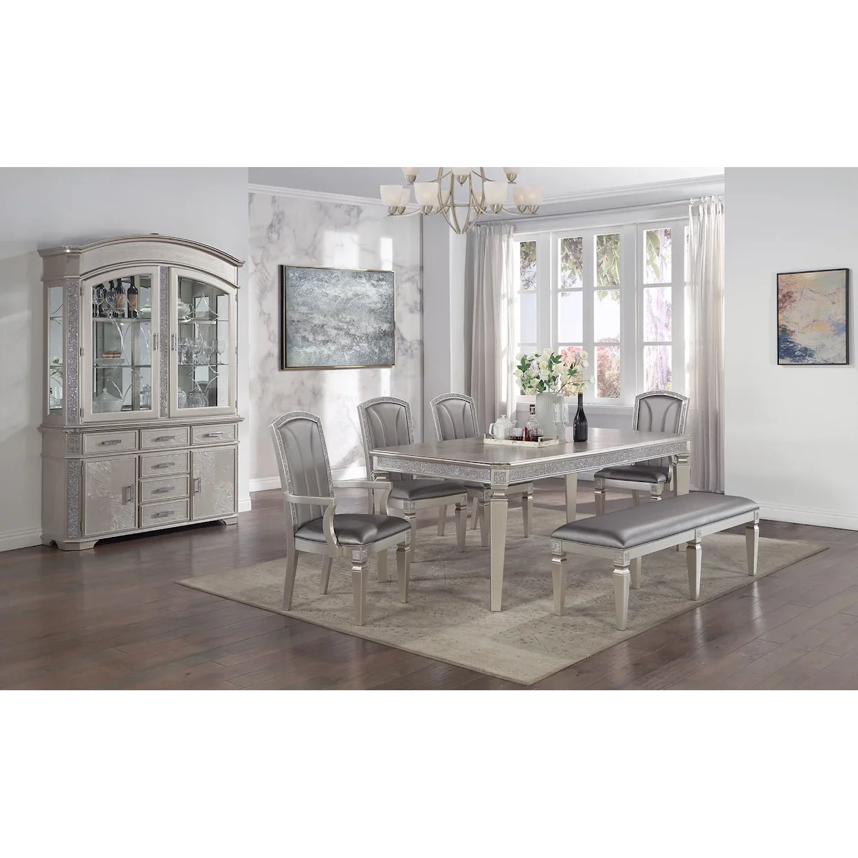 KLINA DINING TABLE (1*18 in LEAF)