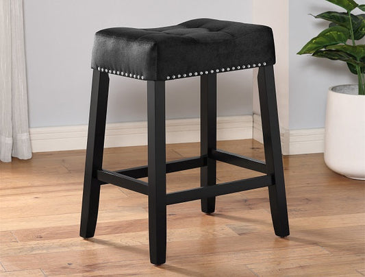 LENNON BLACK SADDLE COUNTER STOOL