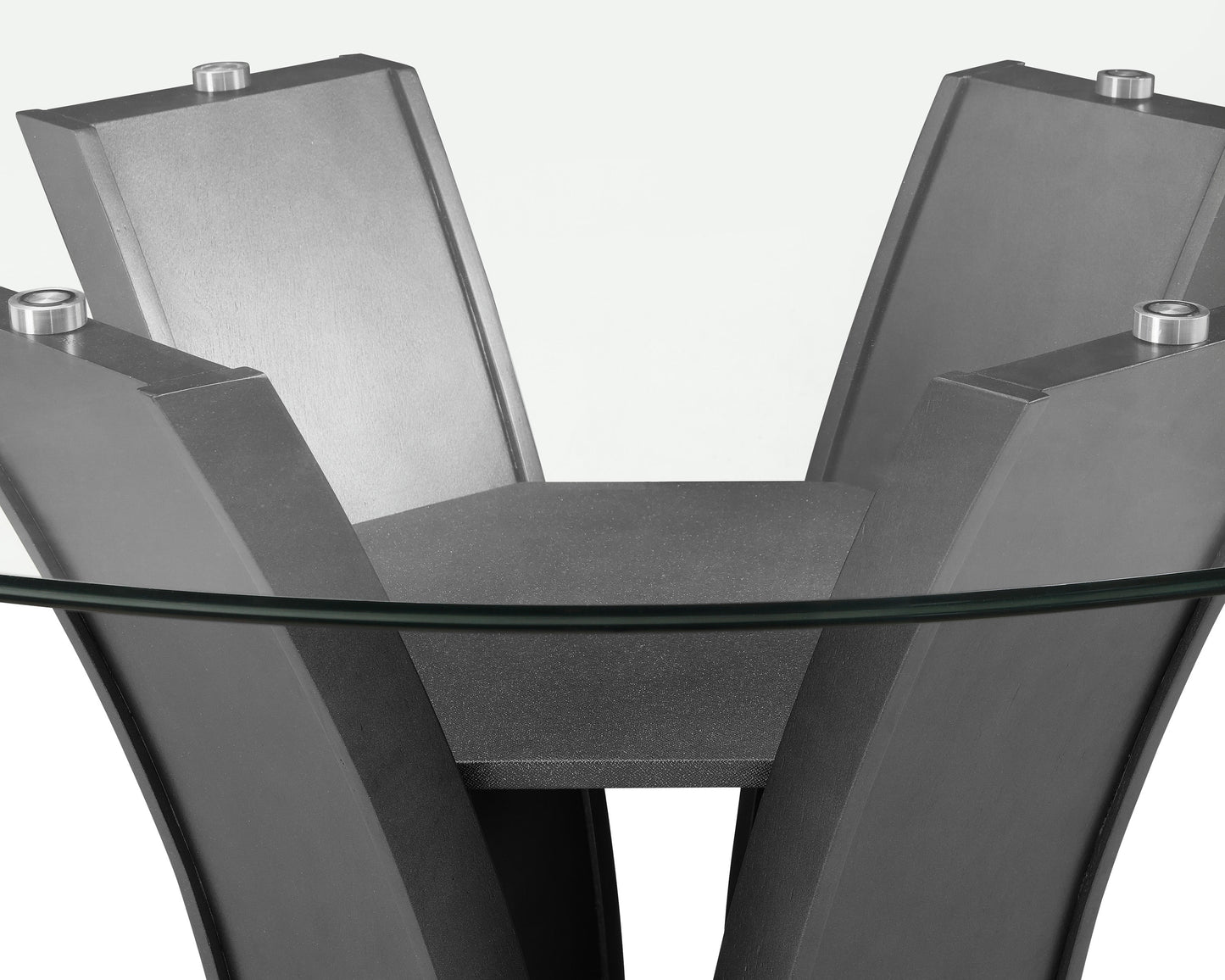 CAMEILA DARK GREY COUNTER HEIGHT TABLE GLASS 10MM