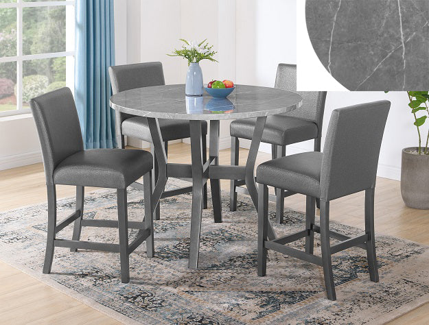 JUDSON GLILTTER GREY 5-PCK DINING SET