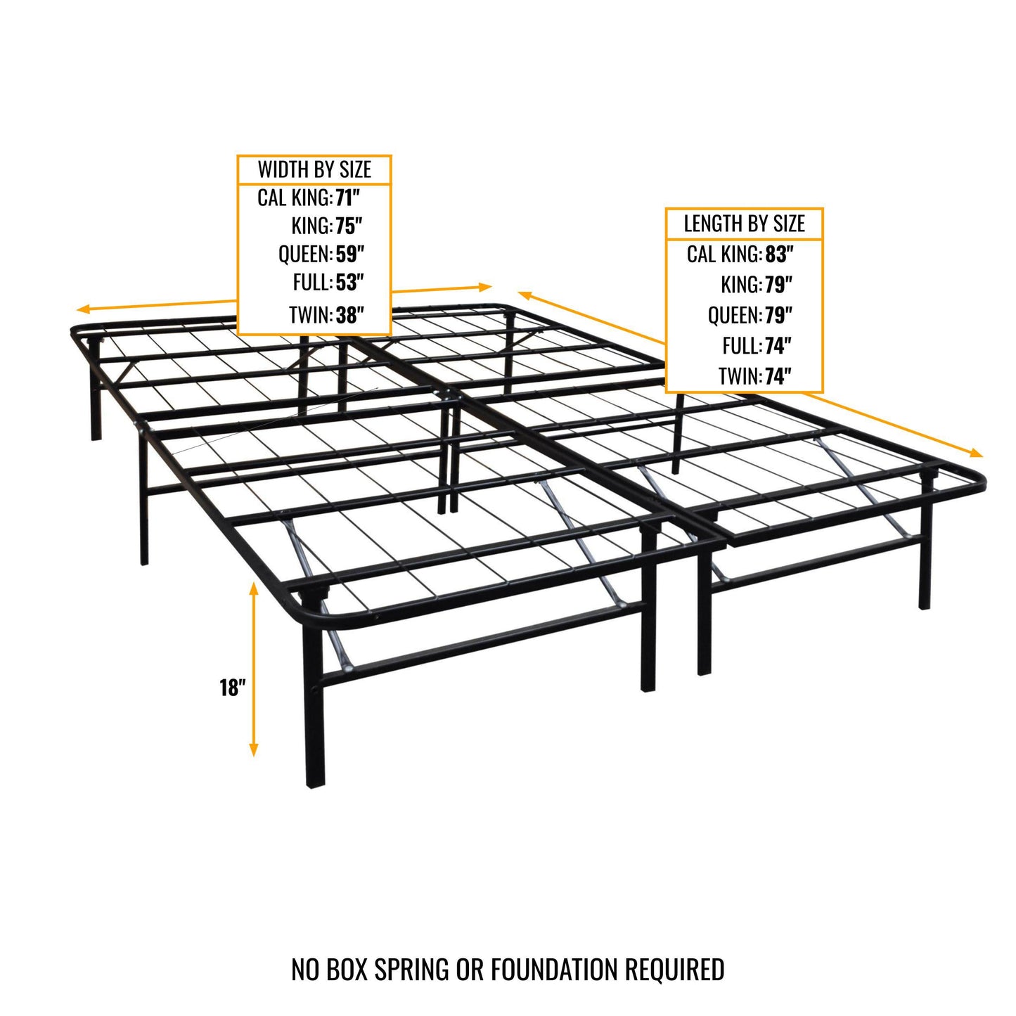 18" Metal Platform Base