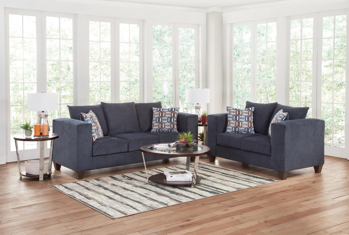 Gretna Navy Sofa