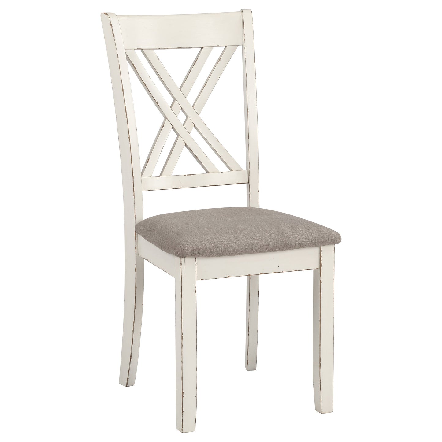 Fortress 7-piece Dining Set Chestnut and Vintage White
