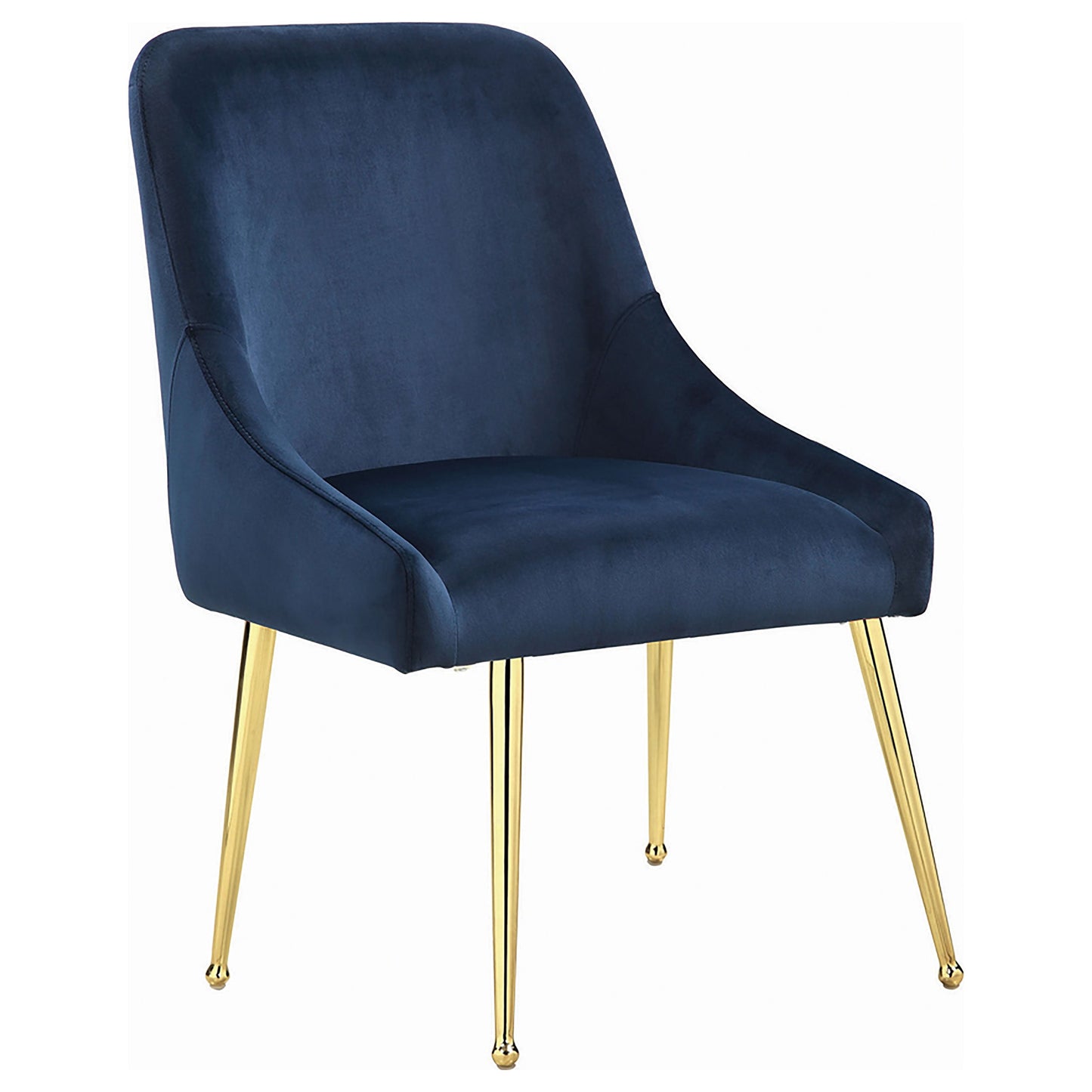 Mayette Side Chairs Dark Ink Blue (Set of 2)