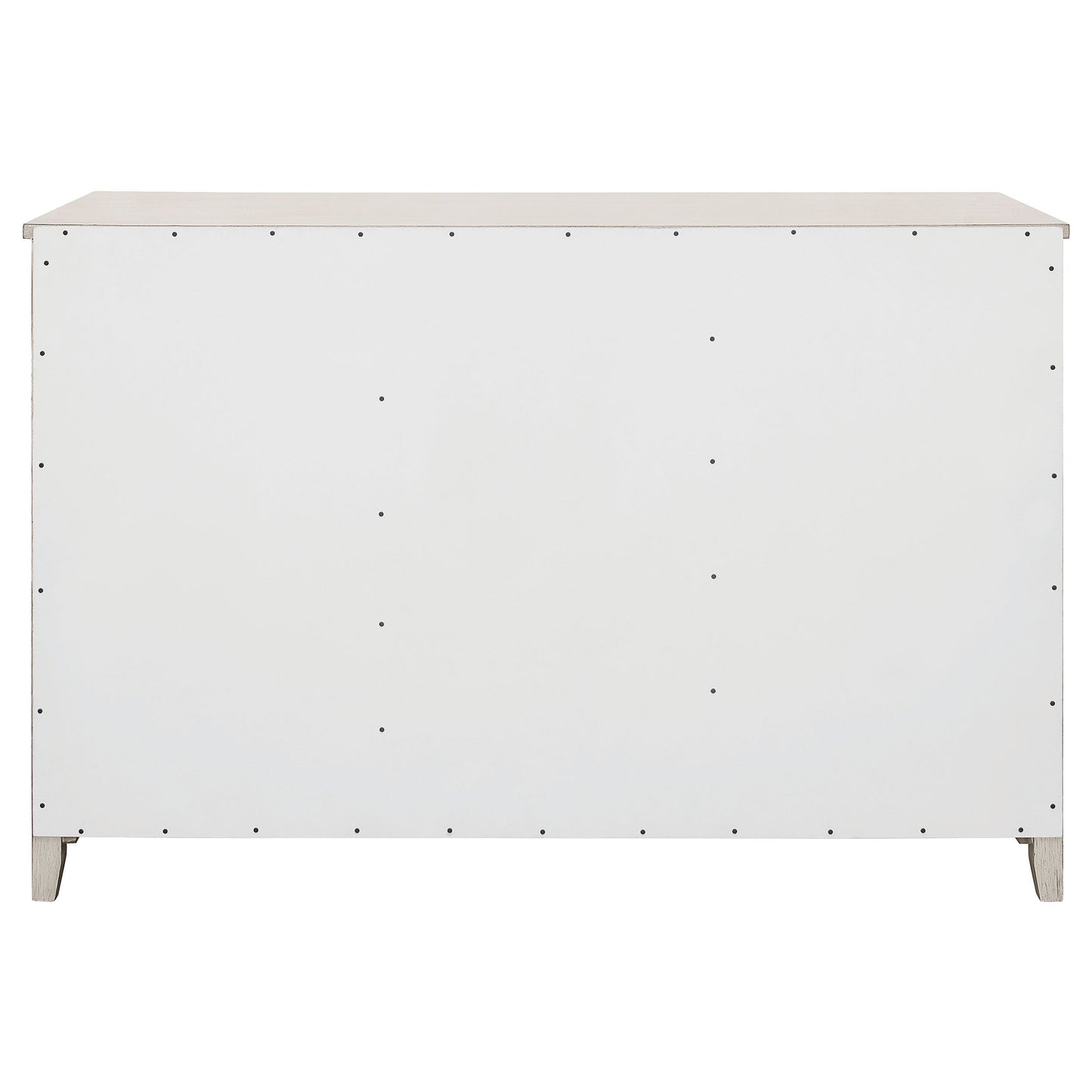 Kirby 3-drawer Rectangular Server with AdjusTable Shelves Natural and Rustic Off White