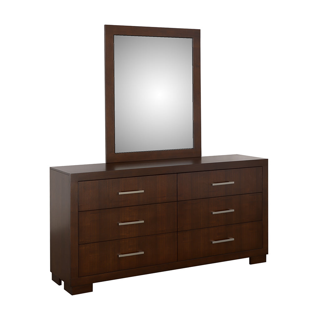 Jessica Rectangular Wall Dresser Mirror Cappuccino