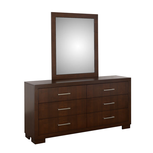 Jessica Rectangular Wall Dresser Mirror Cappuccino