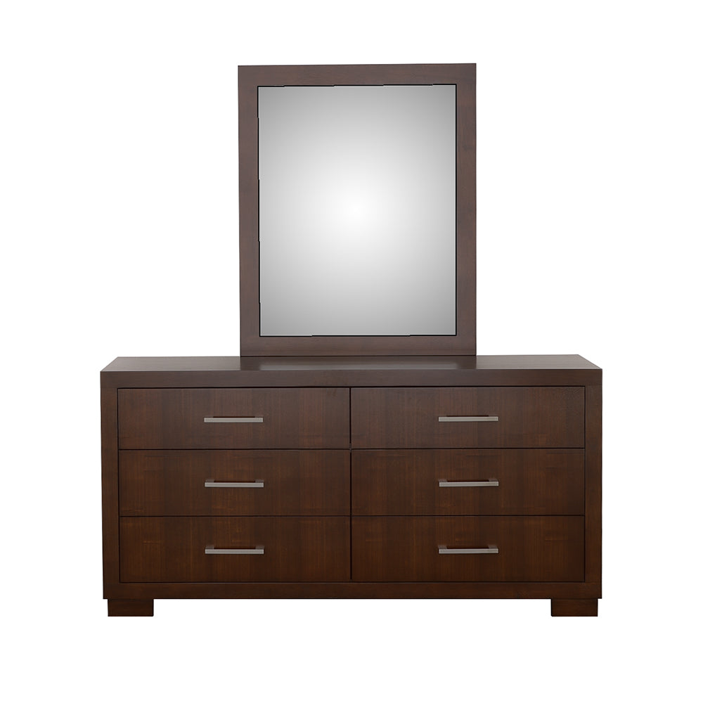 Jessica Rectangular Wall Dresser Mirror Cappuccino