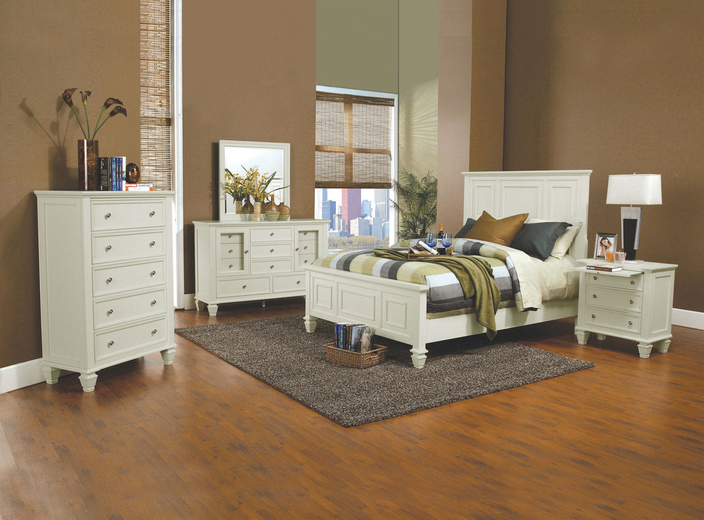 Sandy Beach 11-drawer Rectangular Dresser Cream White