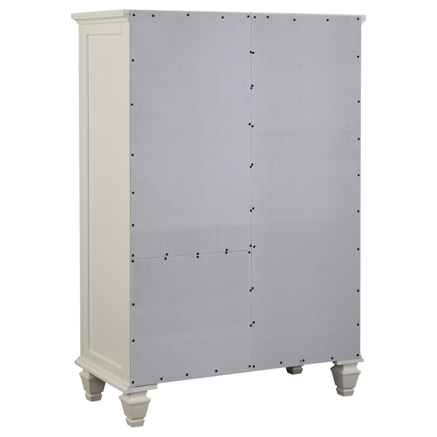 Sandy Beach 8-drawer Door Chest Storage Cream White