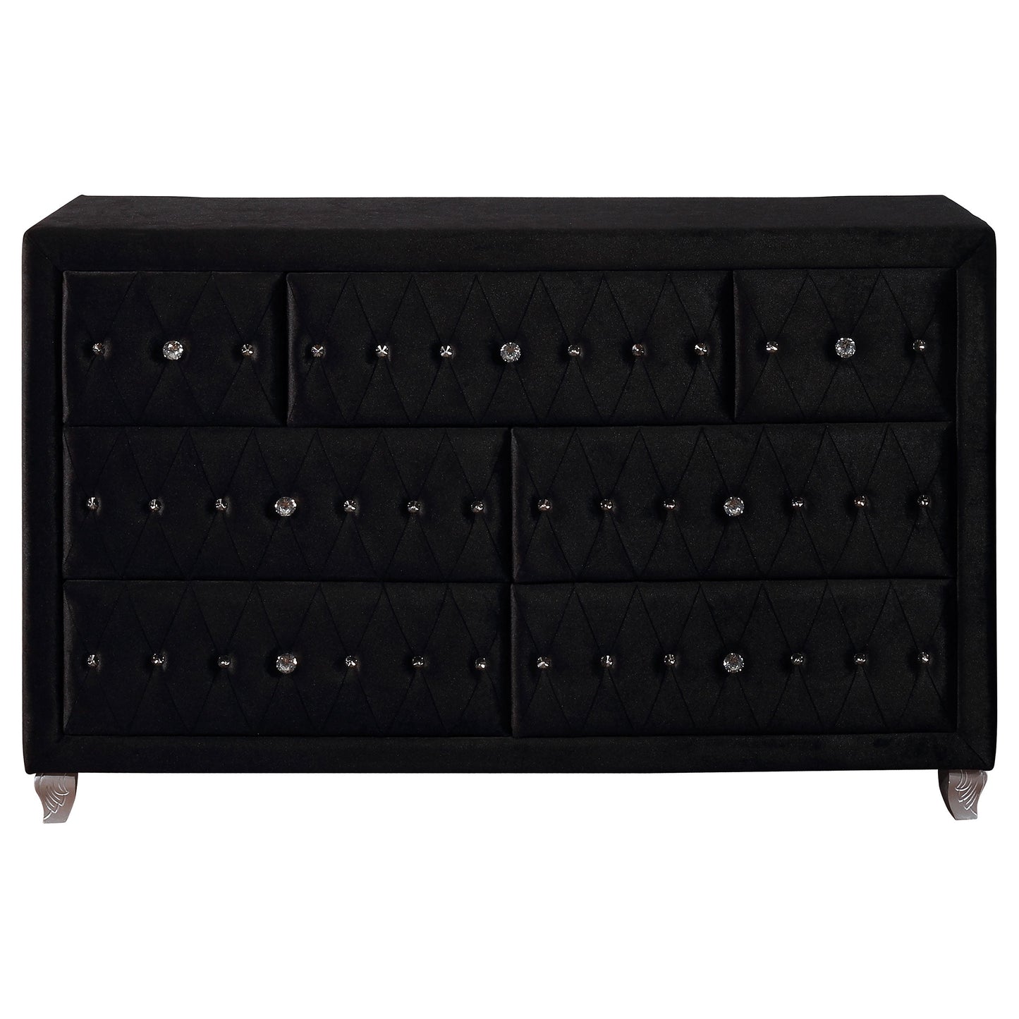 Deanna 7-drawer Rectangular Dresser Black