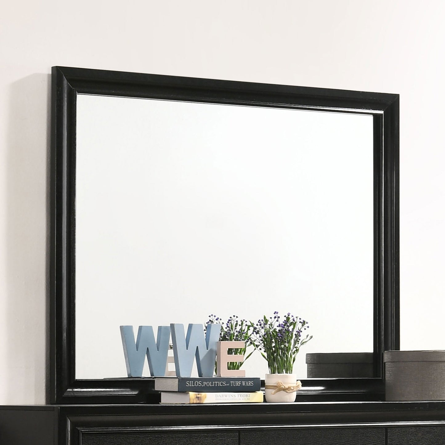 Miranda Rectangular Dresser Mirror Black