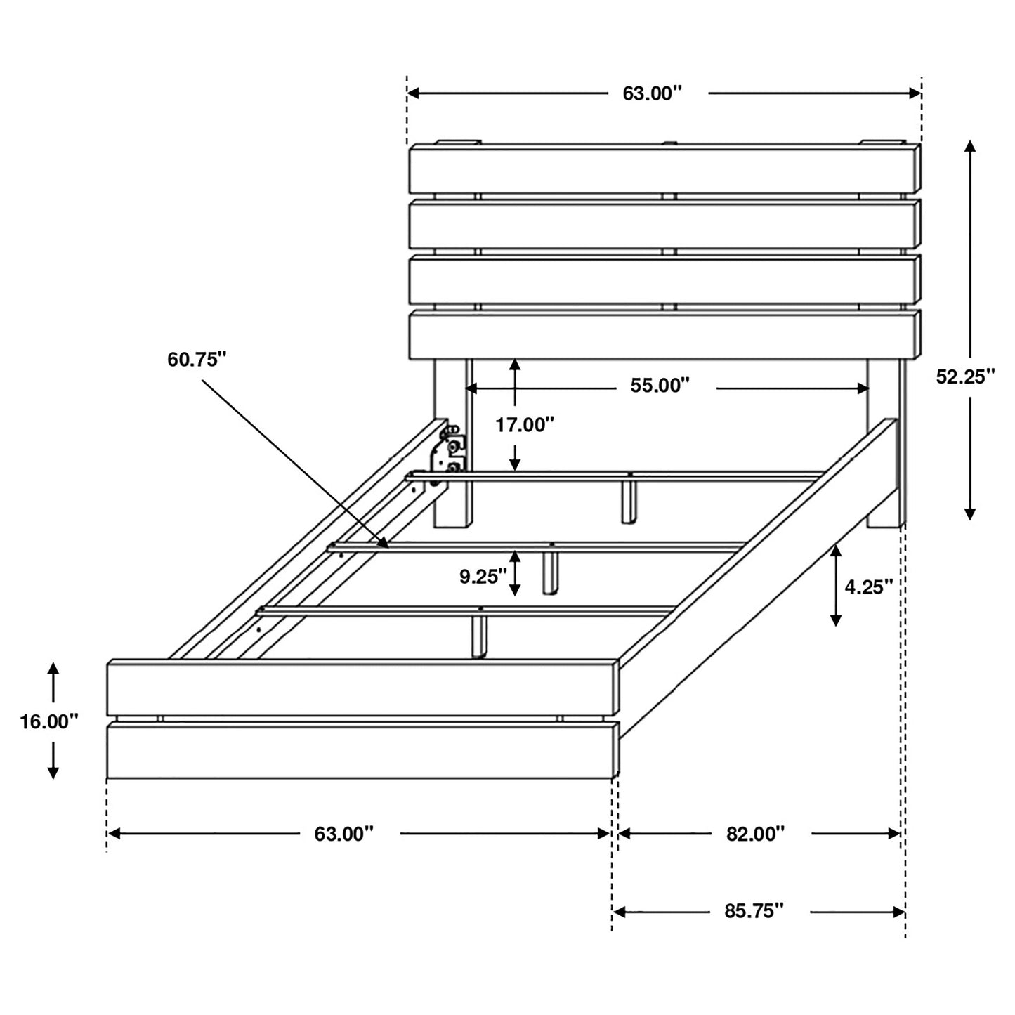 Brantford Queen Panel Bed Barrel Oak