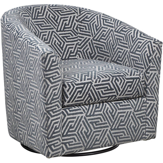 Ritzy Slate Barrel Chair