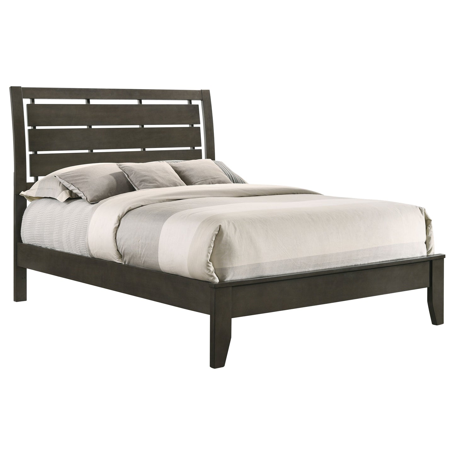 Serenity Full Panel Bed Mod Grey