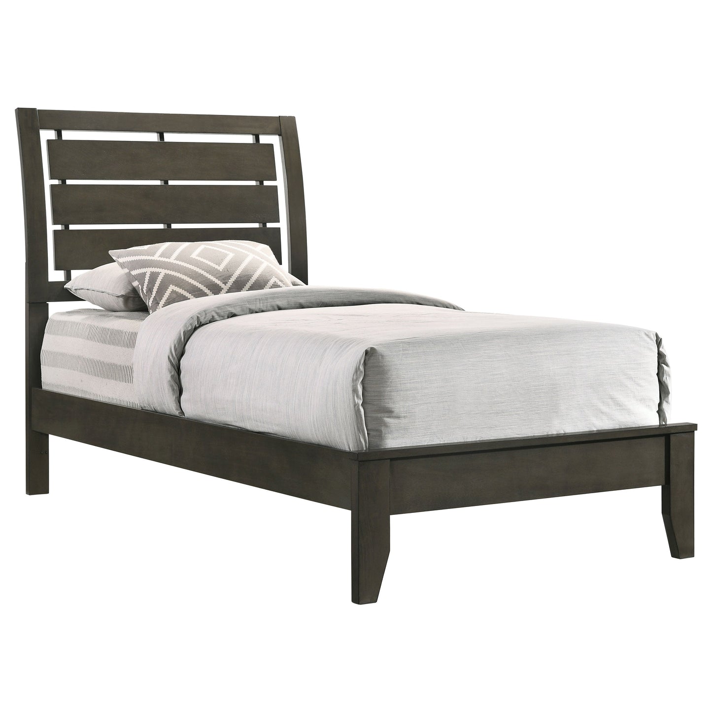 Serenity Twin Panel Bed Mod Grey