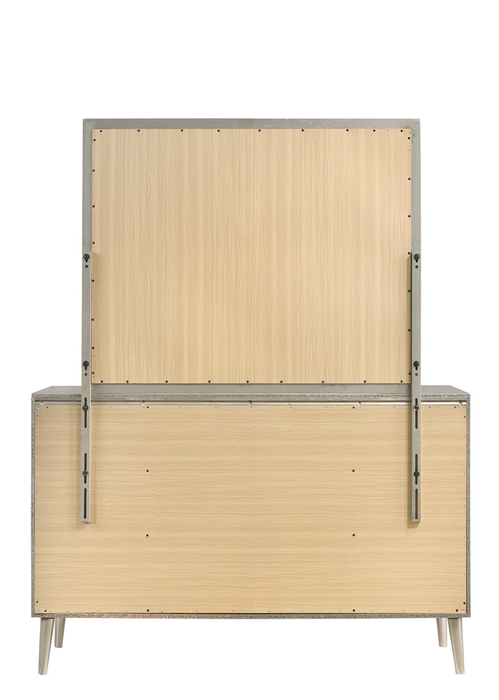 Ramon Dresser Mirror Metallic Sterling